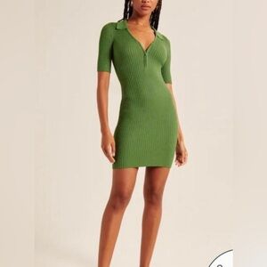 NWT Abercrombie & Fitch Women’s Green Sweater Dress Size Medium Tall